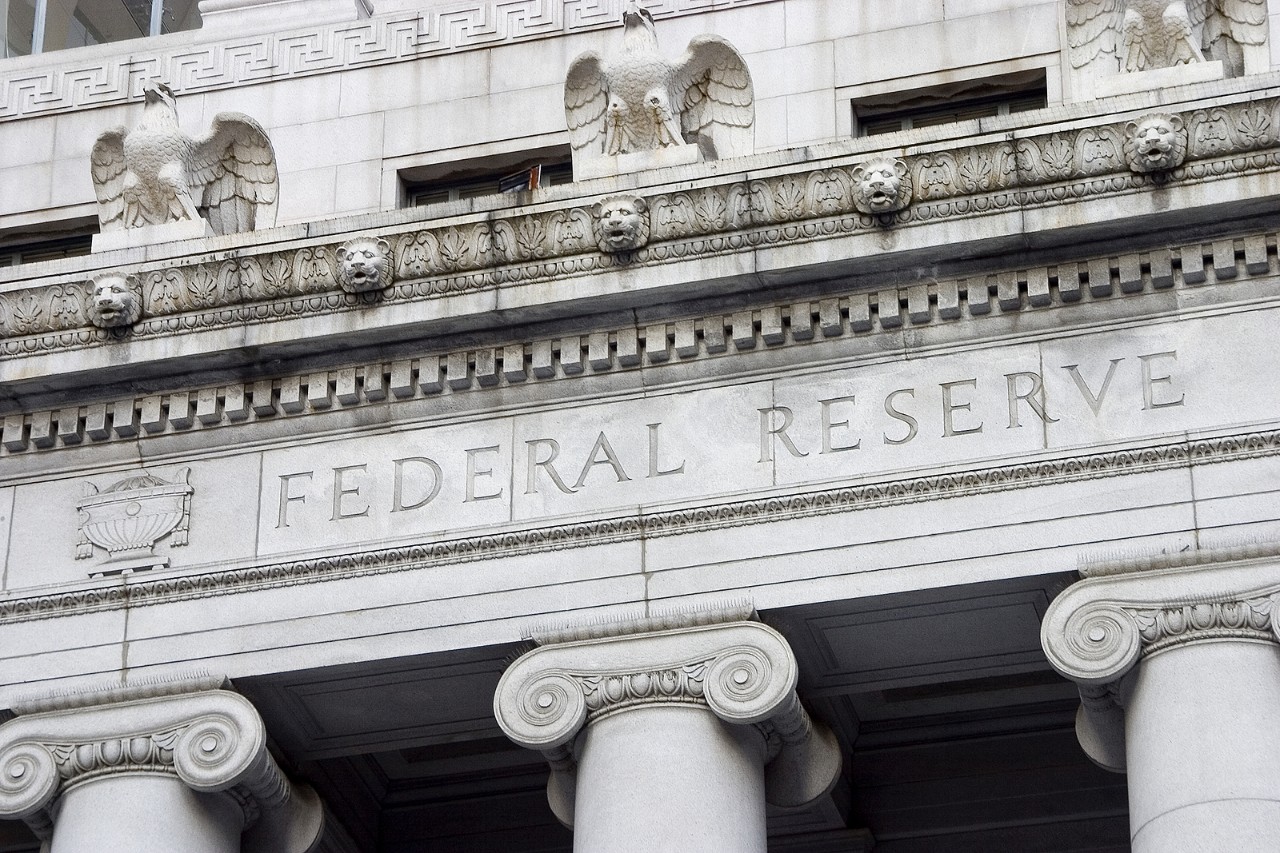 Federal Reserve Facade 2 the facade of the federal reserve bank.